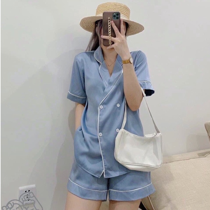 Đồ ngủ lụa cao cấp SOMNIA,đồ bộ mặc nhà có bigsize, pijama basic hàn quốc kiểu đơn giản nhiều màu