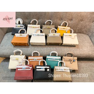 TÚI HM KELLY SIZE 25 TAG BẠC DA SẦN