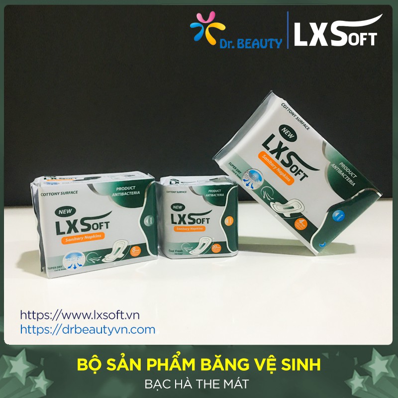 Băng Vệ Sinh LXSOft 👰 Ban Ngày, Hàng Ngày, Ban Đêm👰 Bạc hà the mát.