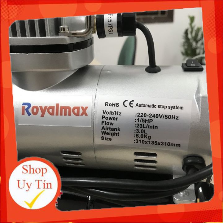 Máy Nén Khí Mini TC-20T Royalmax ♥️  ♥️, Máy Nén Khí Sử Dụng Cho Bút Vẽ Mỹ Thuật