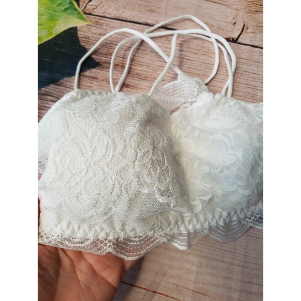 [MỚI HOT Áo bra ren quai dây chéo lưng MS1609 (hình thật kèm) | BigBuy360 - bigbuy360.vn