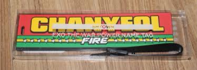 Nametag EXO ChanYeol goods