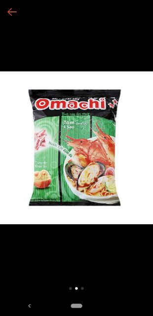 Mì Omachi Sườn/ Bò/Tôm chua cay, Tôm Càng Riêu Cua Gói 80g