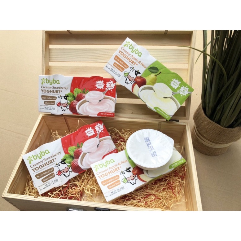 Sữa chua nguội thanh trùng Byba Tây Ban Nha cho bé từ 6 tháng