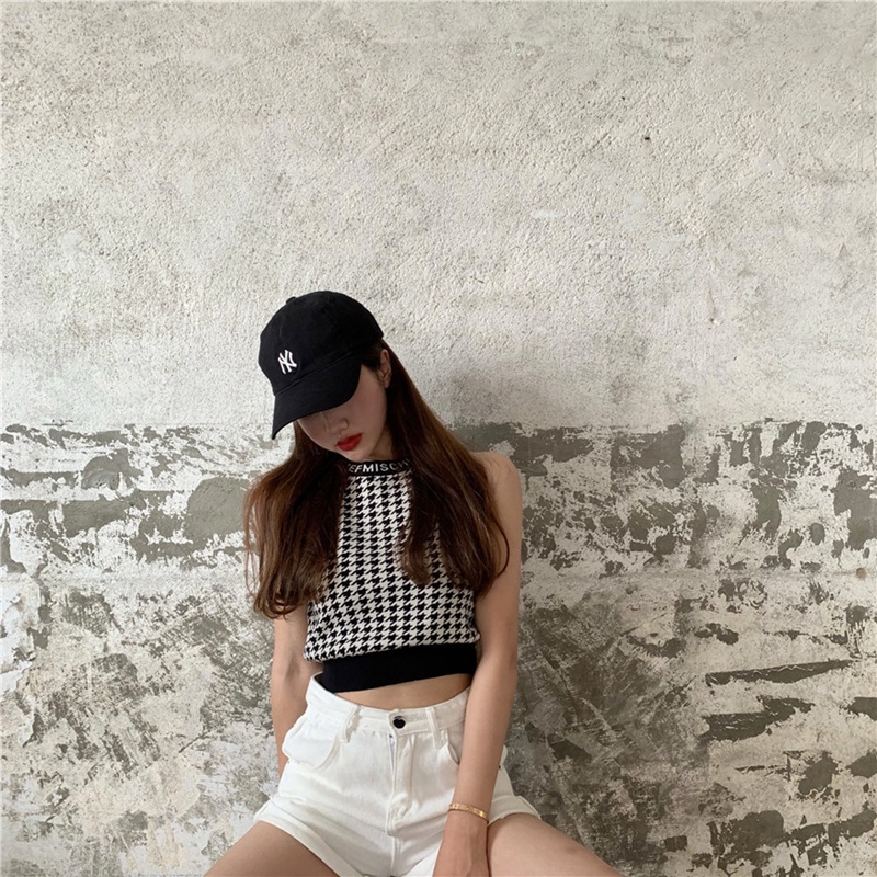 SUXI Áo croptop không tay thiết kế mới thời trang theo phong cách hàn quốc nữ tính