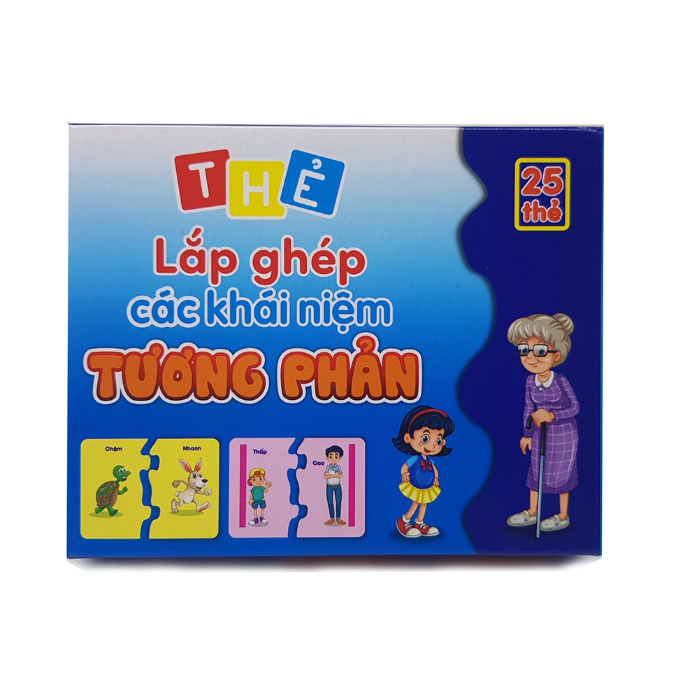 Thẻ FlashCard Thông Minh Glenn Doman, Đồ Chơi Lắp Ghép Tương Phản Cho Bé