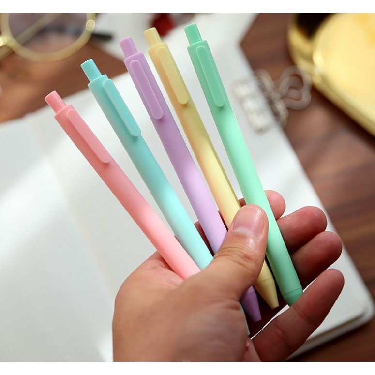 Set 5 bút Kaco Green Pure Pastel mực nhiều màu (Hàng chính hãng)