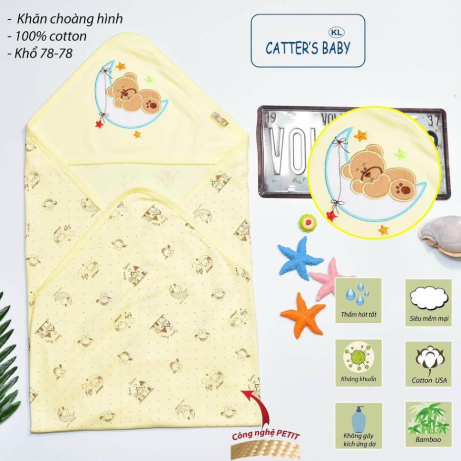 Chăn Ủ Carter Cho Bé Sơ Sinh Vải Cotton Mỏng Mát