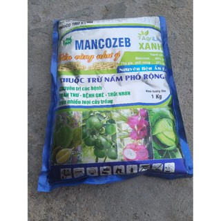 Mancozeb xanh thuốc trừ nấm phổ rộng gói 1kg