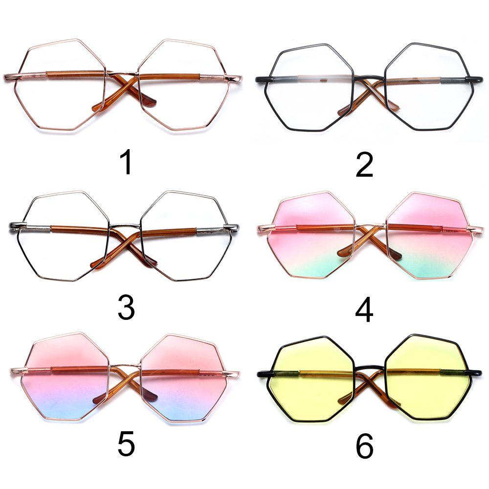 Kính Mắt Mini Khung Đa Giác 6 Màu Dễ Thương Cho Búp Bê