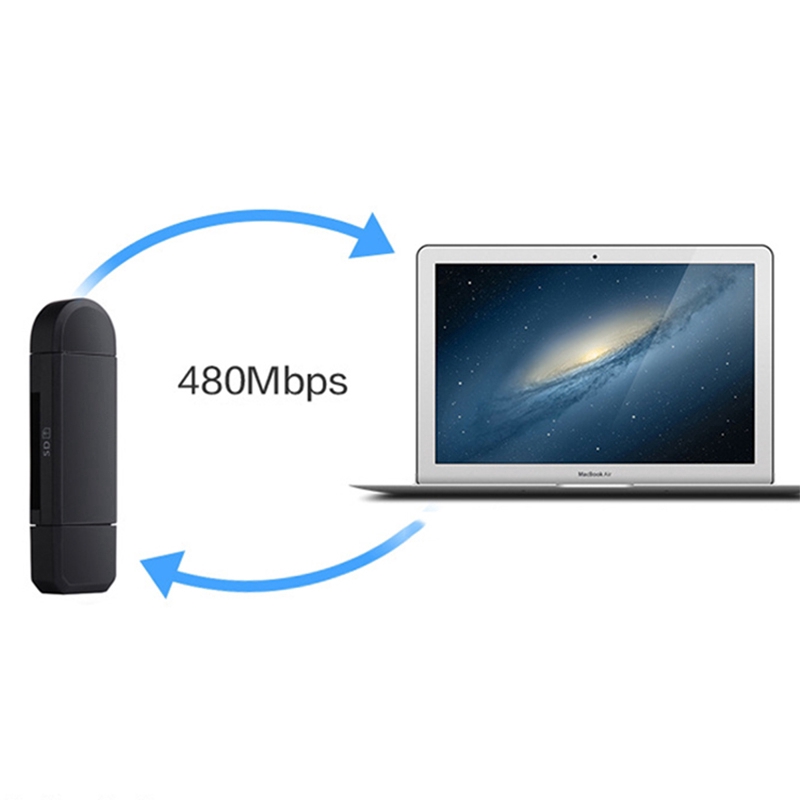 Đầu đọc thẻ nhớ Micro USB OTG sang USB 2.0 cho điện thoại/ máy tính