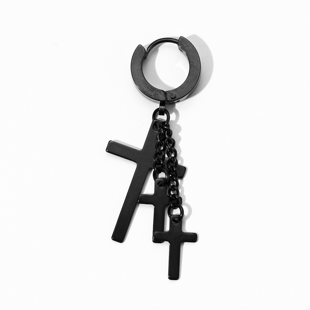 ★★★ 1 Bông Tai Không Xỏ Lỗ Bằng Thép Không Gỉ Phong Cách Âu Mỹ Sáng Tạo