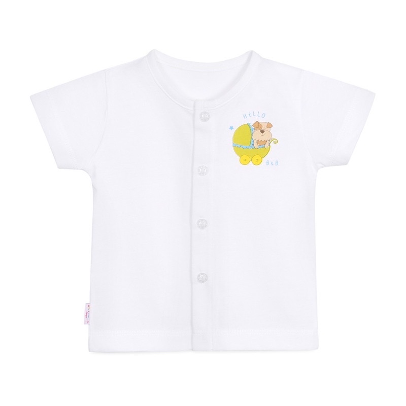 [Hello BB] Bé 3-15kg Áo cài giữa tay ngắn Hello B&amp;B | Hellobb - Kiddy and Mommy