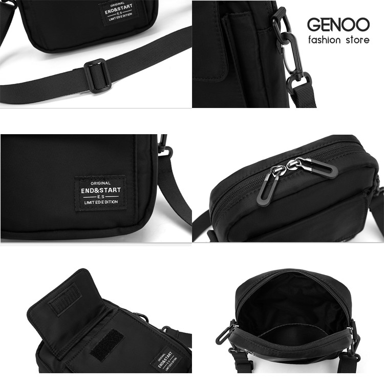 Túi Đeo Chéo Messenger MiniBag Thời Trang Cao Cấp Không Thấm Nước Chính Hãng E.S GN012 - GENOO OFFICIAL