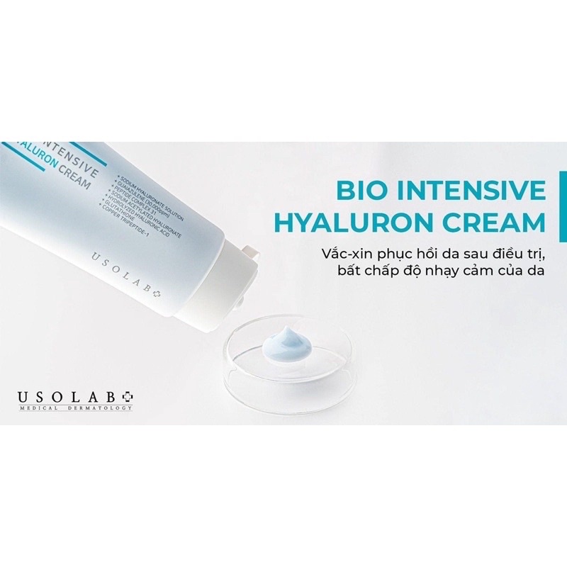 Kem Dưỡng Ẩm HA Thủy Phân USOLAB BIO INTENSIVE HYALURON CREAM 50ml (Mẫu Mới)