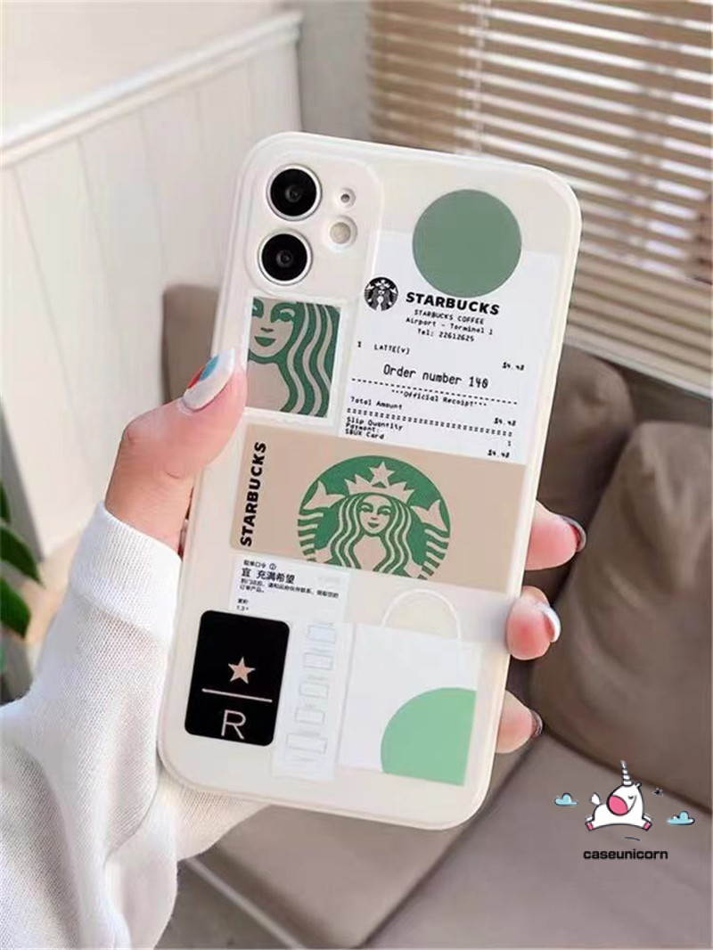 Ốp Lưng Phối Hình Starbucks Thời Trang Cho iPhone 12 11 8 7 6 6s Plus X XR XS Max 11Pro 12 13 Pro Max SE 2020