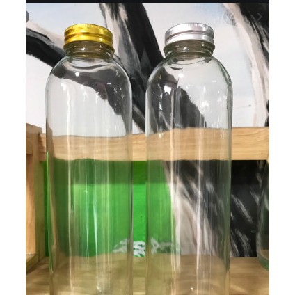 Chai Thủy Tinh Tròn Nắp Nhôm 300ml | 500ml