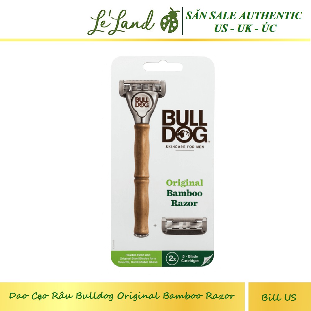 Bill US - Dao Cạo Râu Bulldog Original Bamboo Razor