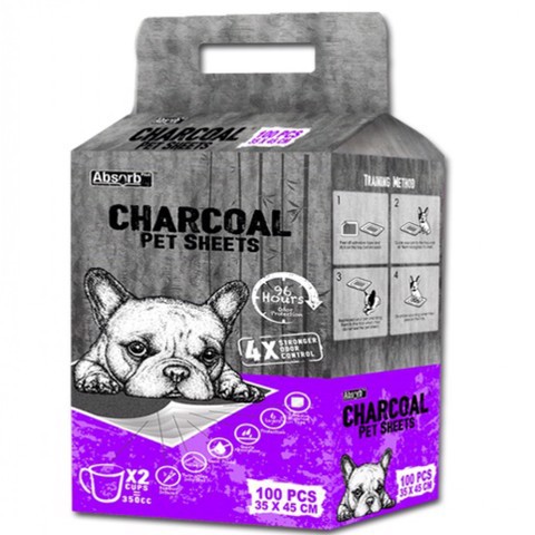 Tã Lót Cho Chó CÓ THAN HOẠT TÍNH ABSORB CHARCOAL chính hãng USA nguyên túi - Dog Paradise