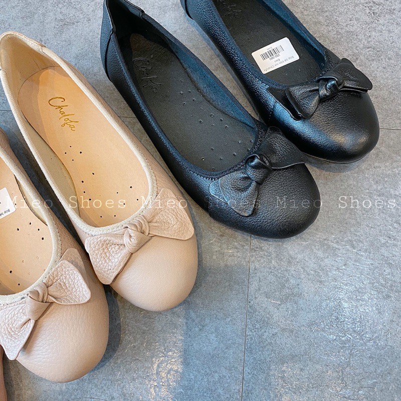 Búp Bê nơ da mũi tròn B346 B347