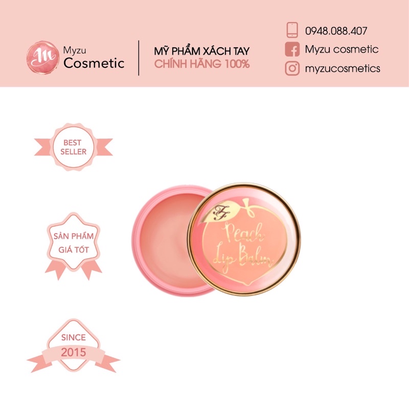 Son Dưỡng Môi Too Faced Peach Mega Moisture Lip Balm