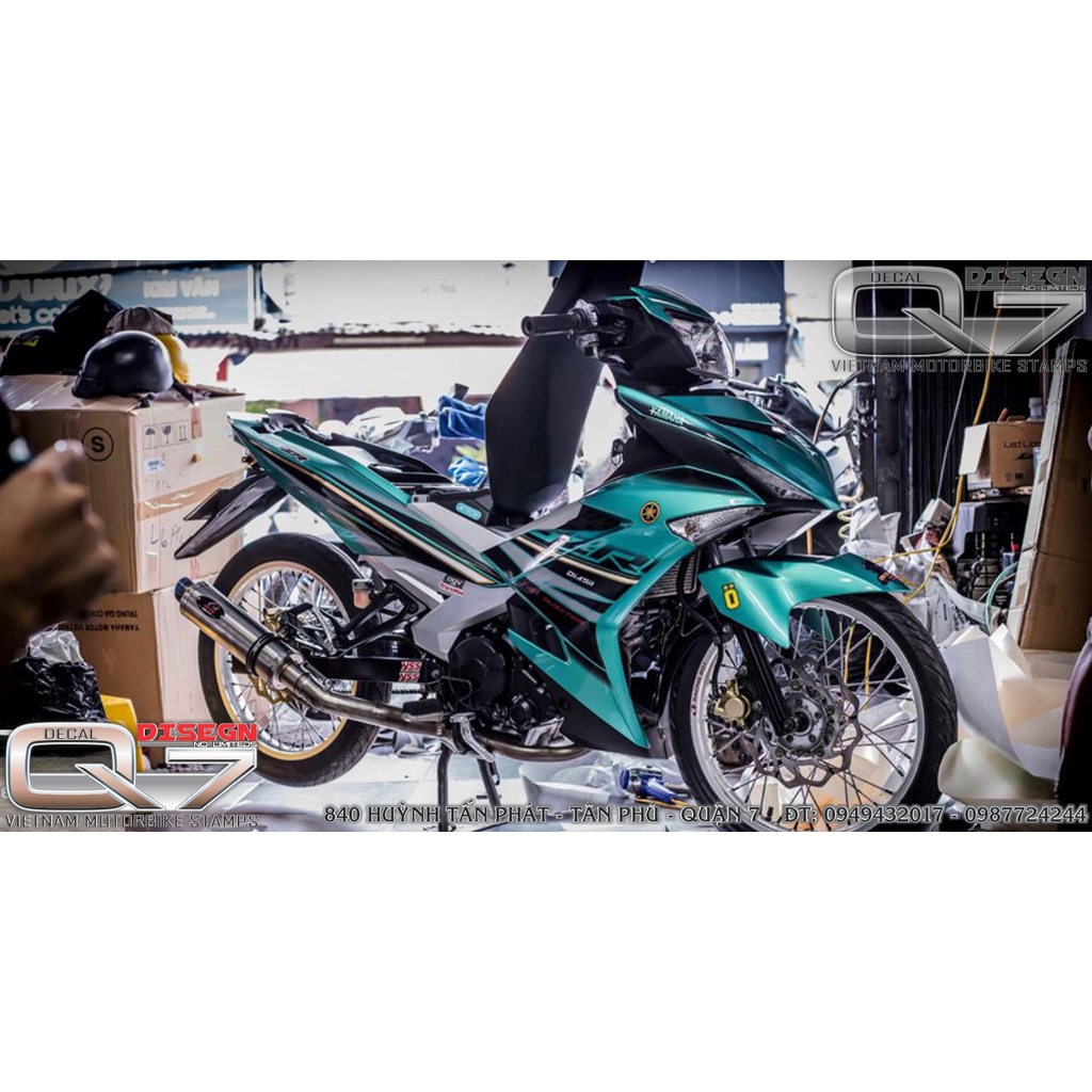 Tem Rời EXCITER 150 Y15ZR XANH LỤC BẢO