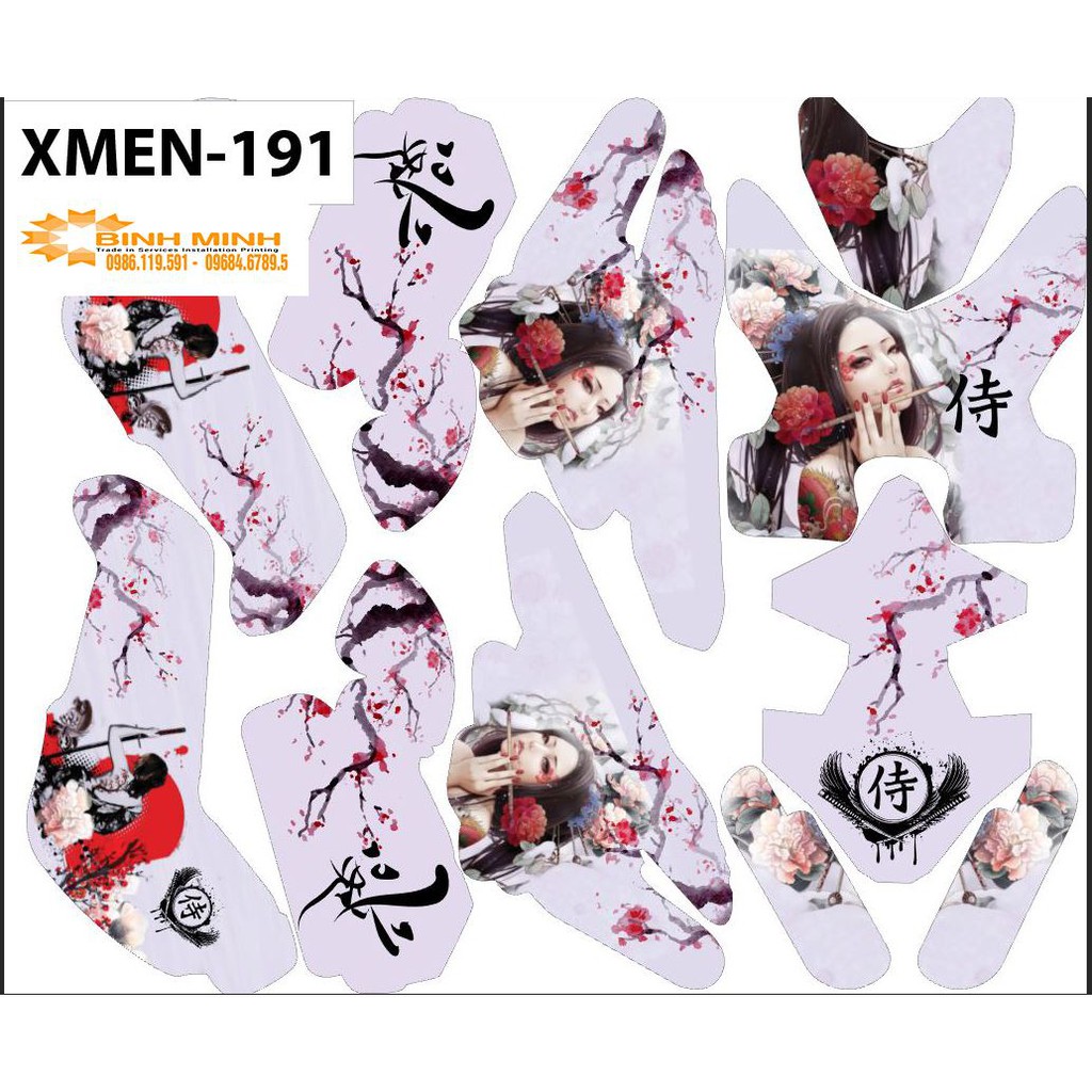 tem trùm xe điện xmen 191