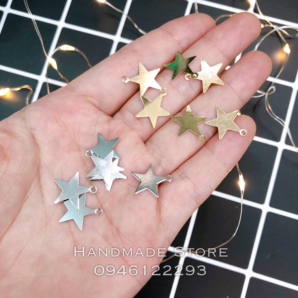 Charm ngôi sao gắn phụ kiện handmade