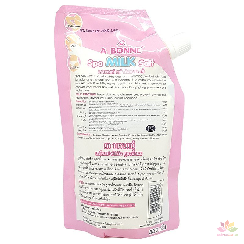 Muối tắm tẩɏ tế bào chết A Bonne Spa Milk Salt