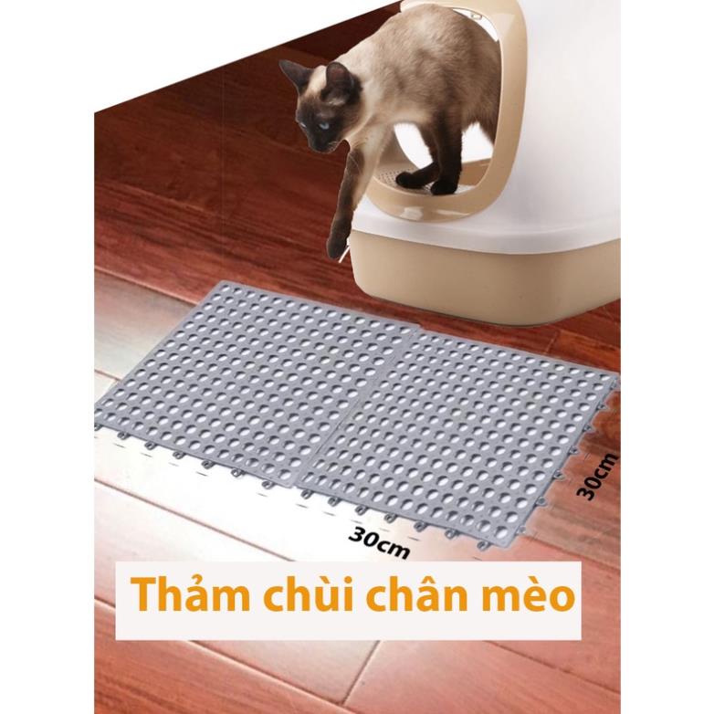 Tấm nhựa lót sàn chuồng ORGO chống lọt chân- có các khớp nối thành thảm nhựa lớn