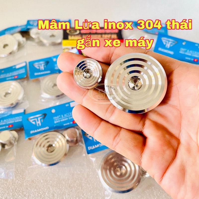 Ốc inox 304 mâm lửa phái ốc nắp nhớt honda yamaha suzuki