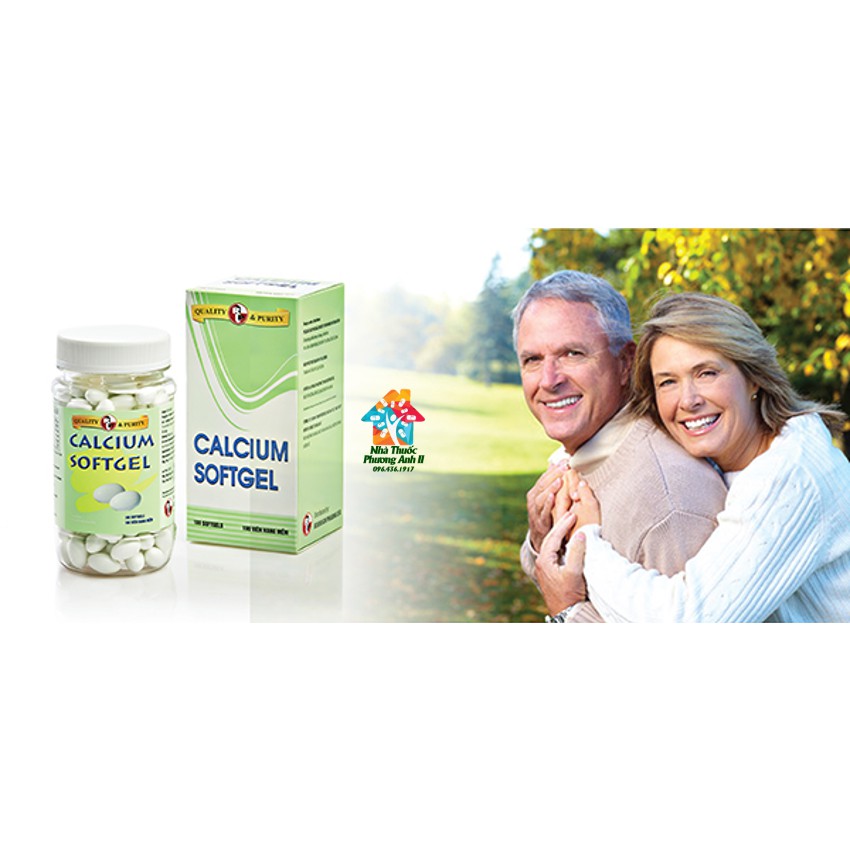 Viên uống Calcium Softgel Chai 100v | Thế Giới Skin Care