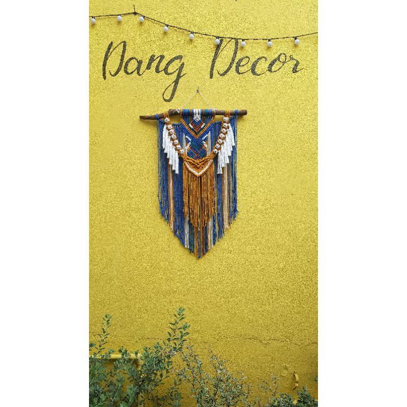 mành macrame bohem trang trí nhà cửa mộc mạc