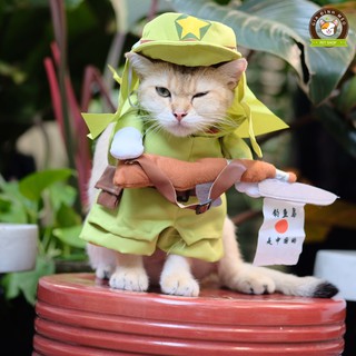 Áo chó mèo cosplay lính Nhật A50