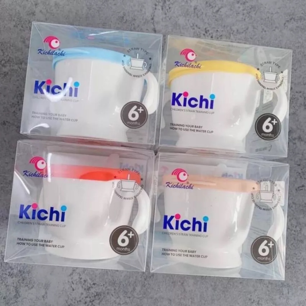 Cốc Nhựa KICHILACHI Dành Cho Bé Tập Uống 3 Giai Đoạn Từ 6 Tháng Tuổi