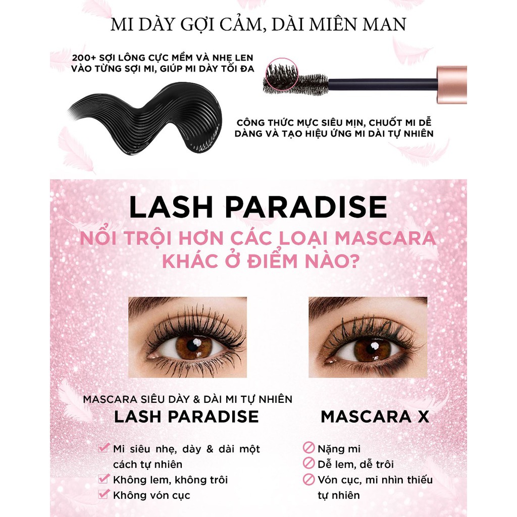 MASCARA LOREAL KHÔNG TRÔI, LÀM DÀY VÀ DÀI MI VOLUMINOUS_LASH_PARADISE_WATERPROOF CHÍNH HÃNG - 3161