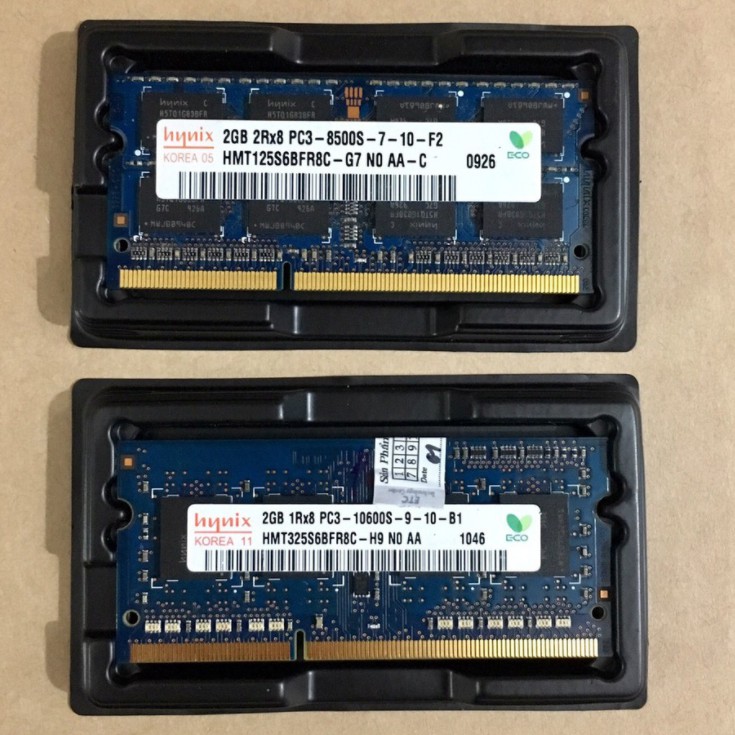 [Miễn phí VC] Ram Laptop 2GB DDR3 bus 1066 PC3 8500s hynix