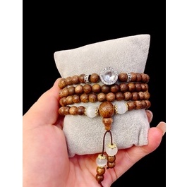 Vòng Tay Trầm Hương 108 Hạt Mix Char pandora