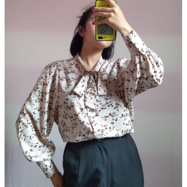 Áo vintage hoa nhí 2hand