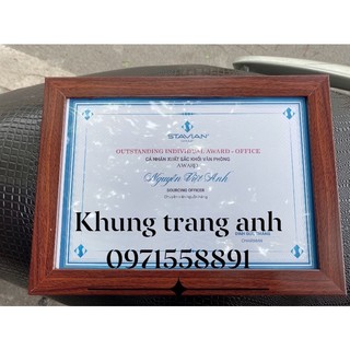Khung bằng khen màu vân gỗ a4, a3,a5, 26x36 có vat,bao bể vỡ, ship hoả tốc