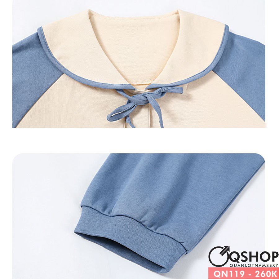 [SALE] Bộ đồ ngủ nữ mặc nhà thun cotton thoải mái QSHOP QN119