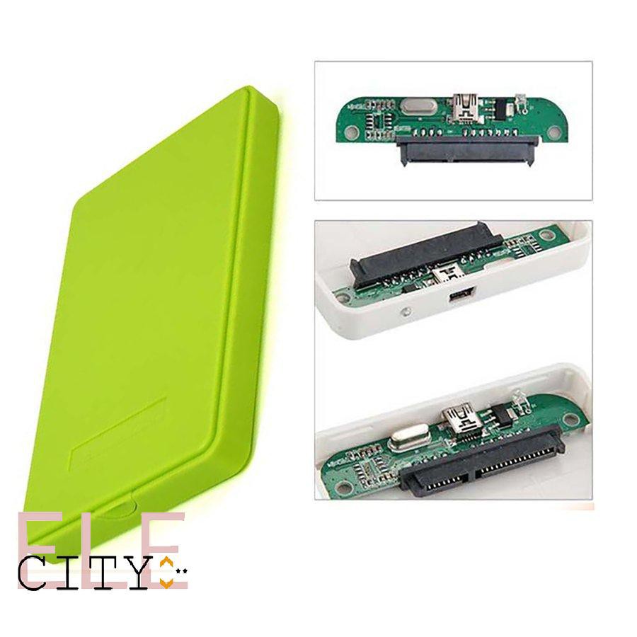 ✨COD✨Portable Usb2.0 Sata Interface External Ssd Drive Box 2.5&quot; Hard Disk Case