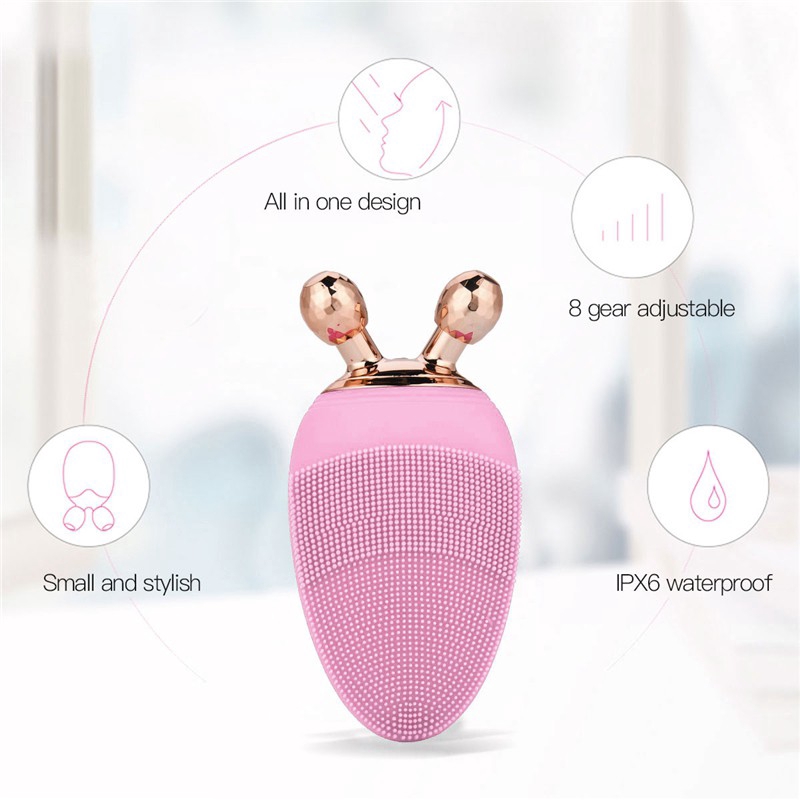 [Mã FMCGMALL - 8% đơn 250K] Máy rửa mặt CkeyiN nhiệt điện giúp làm săn chắc da có thể sạc lại | BigBuy360 - bigbuy360.vn