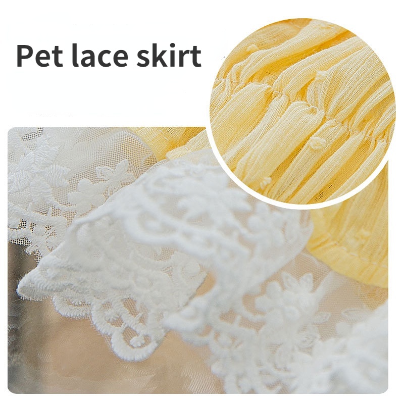 [27Pets] Váy Dây Chiffon Mỏng Thoáng Khí Phong Cách Công Chúa Cho Thú Cưng