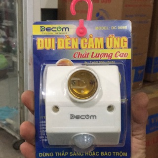 Đui đèn cảm ứng Decom DC069b