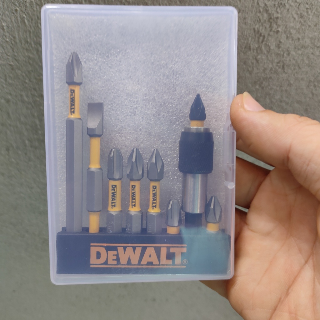 COMBO MŨI VÍT DEWALT XÁM VÀNG - ĐẦU NỐI VÍT - CHÍNH HÃNG