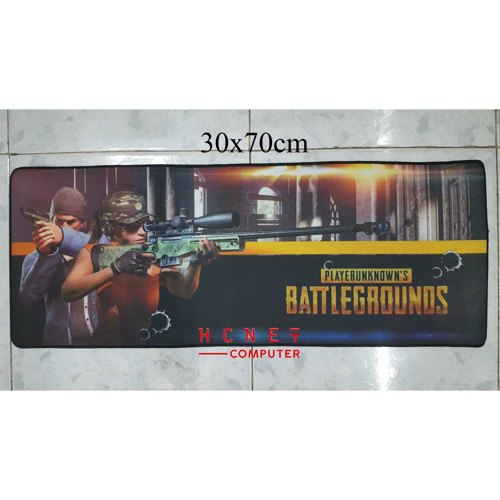 Miếng Lót Chuột Gaming PUBG Playerunknown's Battlegrounds Kích Thước Lớn 30x70x4li