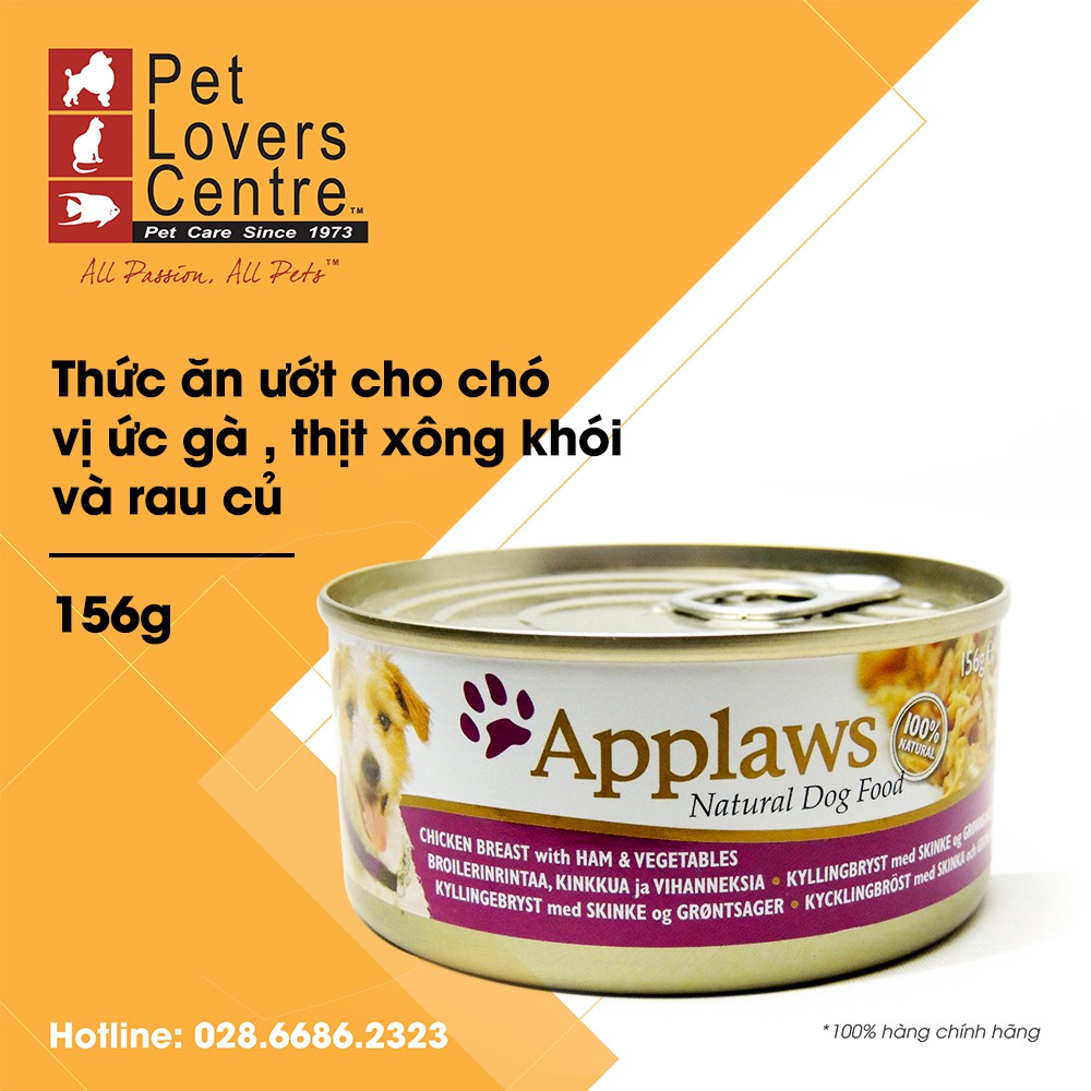 [7 vị] Pate cho chó APPLAWS 156g