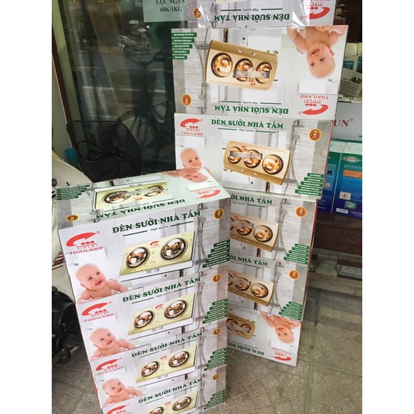 Đèn sưởi nhà tắm 3 bóng jiplai