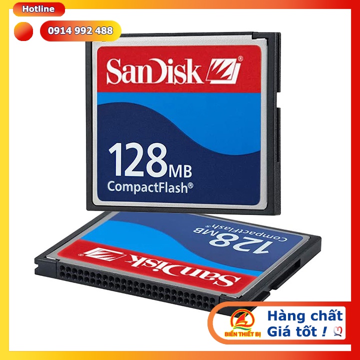 Thẻ nhớ CF Sandisk 128MB CompactFlast memory card dùng cho công nghiệp - máy CNC